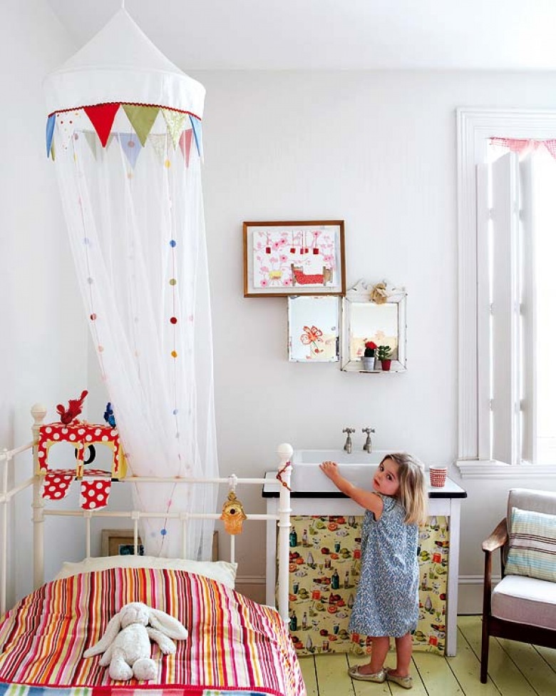 śliczny i pomysłowy pokój dla małej dziewczynki - uroczy i miły...