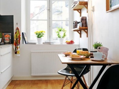 Pomysł na mały stół w kuchni (49259)