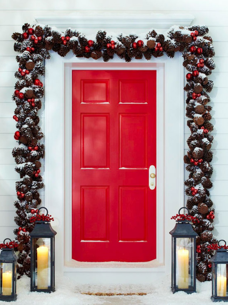 Dekoracja drzwi na Święta (31514)