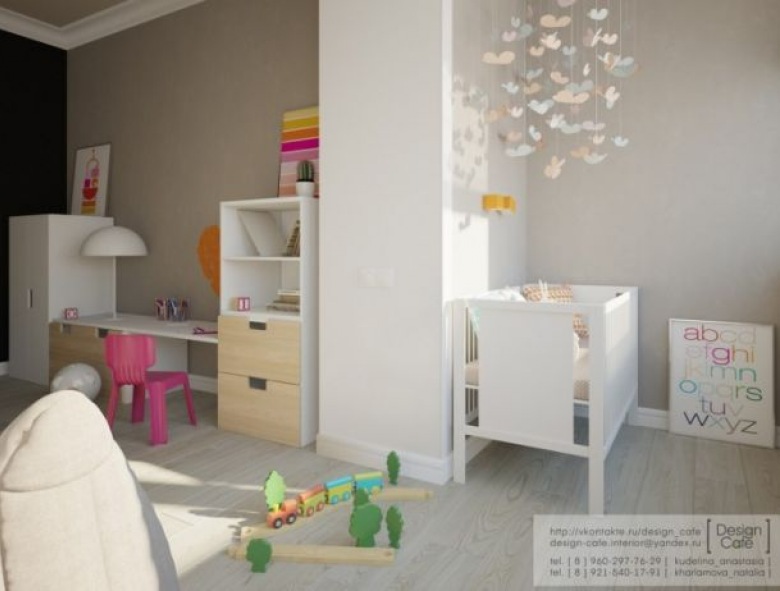 Tani, pastelowy i ładny pokój dla niemowlaka i starszego dziecka (32171)