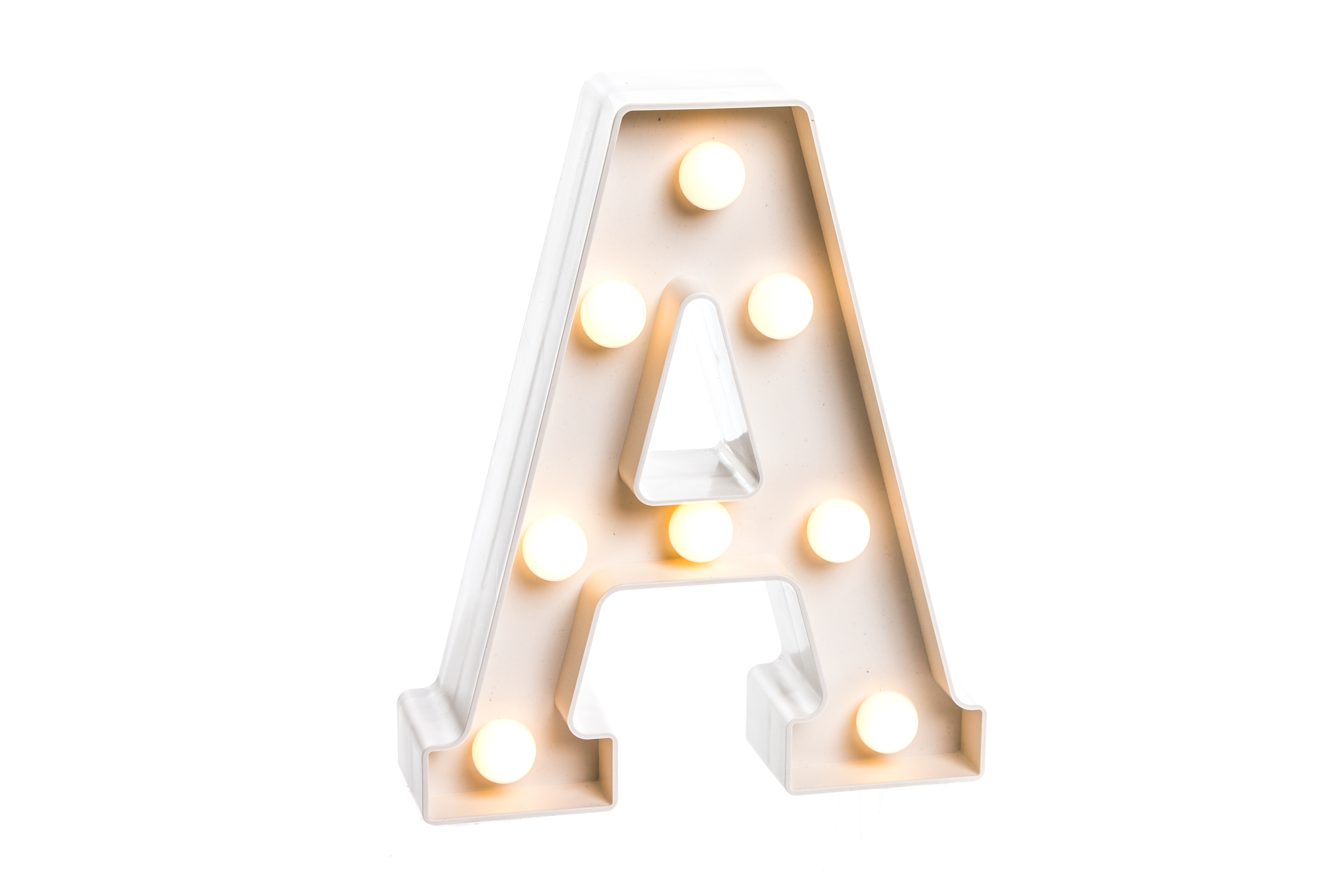 Dekoracyjna podświetlana litera A (55041)